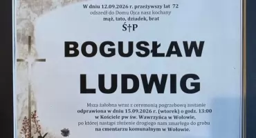 Jutro pogrzeb Bogusława Ludwiga. Wołów pożegna wieloletniego oficera prasowego KPP